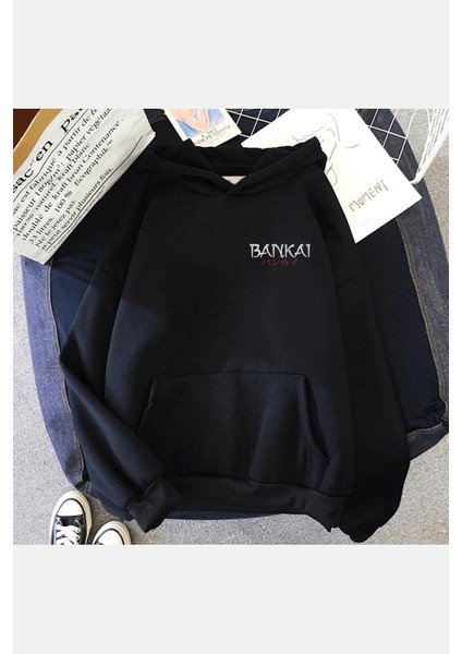 Bleach Bankai Ön-Arka Baskılı Kapşonlu Sweatshirt