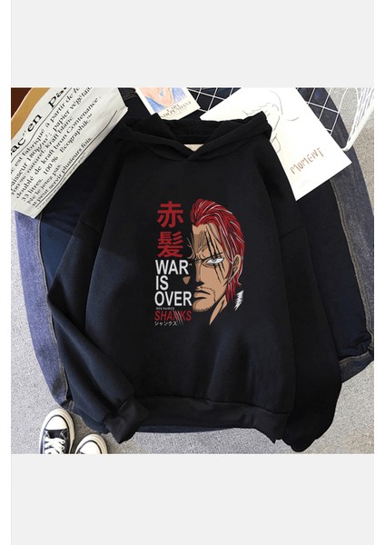 One Piece Shanks Kapşonlu Sweatshirt