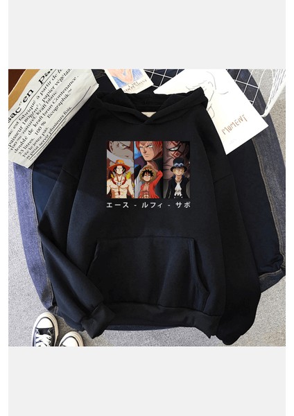 One Piece Als Kapşonlu Sweatshirt