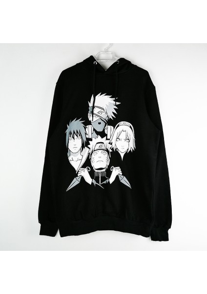 Naruto Shippuden Team 7 Kapşonlu Sweatshirt