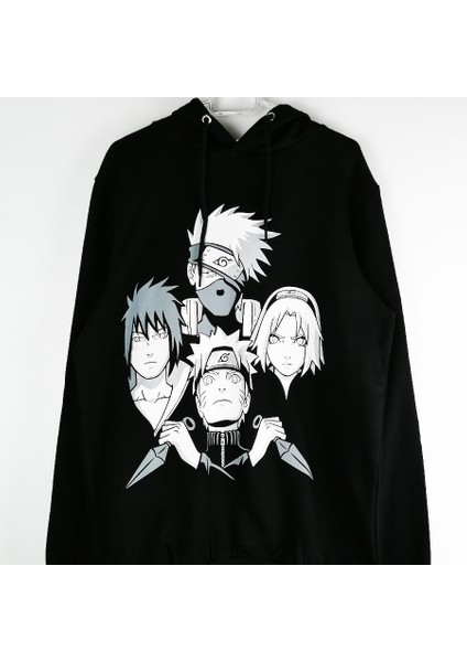 Naruto Shippuden Team 7 Kapşonlu Sweatshirt