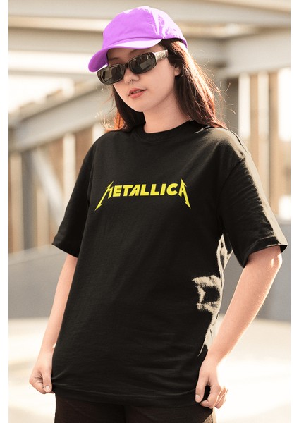 Metallica Logo Siyah Tişört