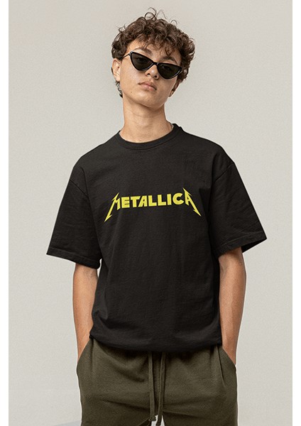 Metallica Logo Siyah Tişört