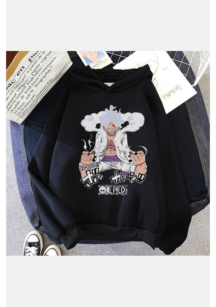 Luffy Gear 5 Kapşonlu Sweatshirt