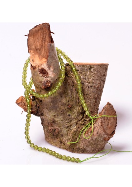 Zebercet Taşı Dizi - 4 mm -Peridot Taşı