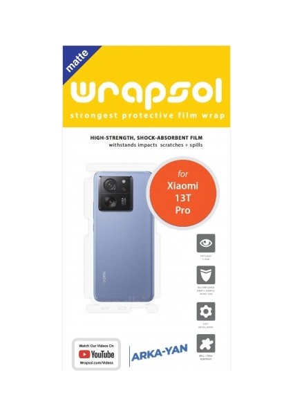 Xiaomi 13T Pro Mat Arka ve Yan Koruyucu Poliüretan Film fiyatları