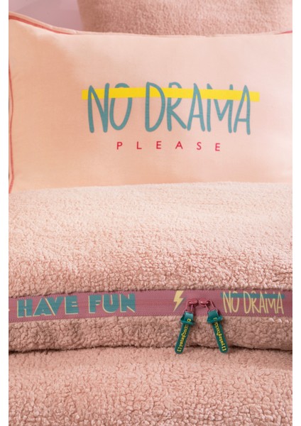 Coverme Drama Çift Kişilik Battaniye Nevresim Takımı - Pudra fiyatları