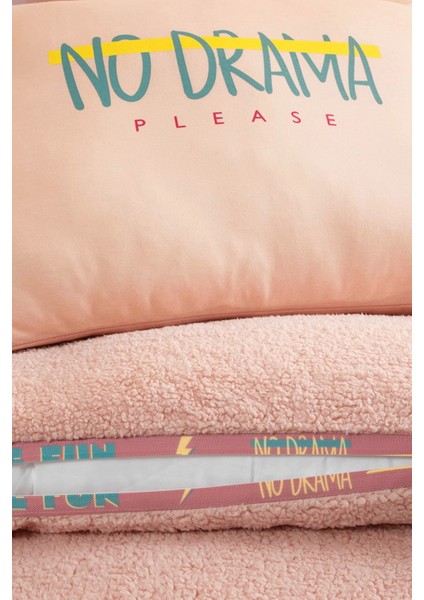 Coverme Drama Çift Kişilik Battaniye Nevresim Takımı - Pudra fırsatları