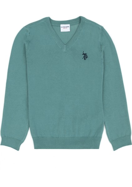 U.S. Polo Assn. Erkek Çocuk Mint Triko Kazak 50275849-VR090