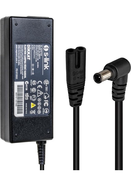 Sony Uyumlu S-Link SL-NBA70 19.5V 4.7A 90W 6.5x4.4mm Notebook Adaptör