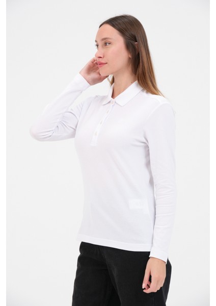 Bayaz Kadın Regular Fit Uzun Kollu Polo modelleri