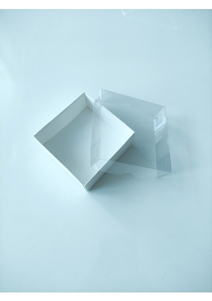 Asetat Kapaklı Hediyelik Kutu 8X8X3 50 Adet