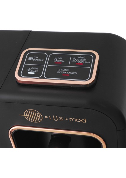 Hatır Plus Mod 5 In 1 Black Copper Çay ve Kahve Makinesi