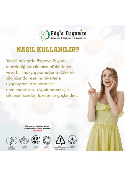Edy’s Organics- Papatya SUYU(100 Ml)