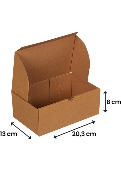 20x13x8-500 Adet Hamburger Kutusu