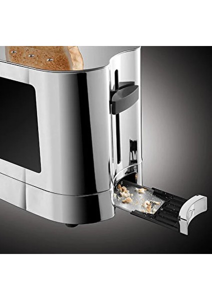 23380-56 Elegance Cam Ekmek Kızartma Makinesi, 2200 W, 2 Dilim, Paslanmaz Çelik, Gümüş fırsatları