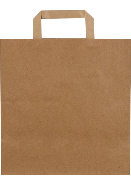 28x29x16-25 Adet Düz Saplı Kraft Çanta