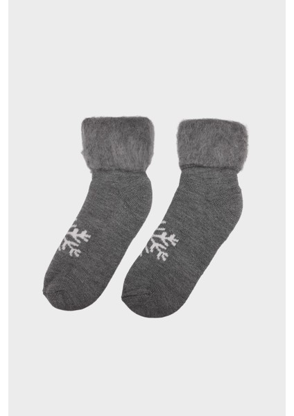 3'lü Set Kar Desen Içi Şardonlu Termal Patik Çorap modelleri