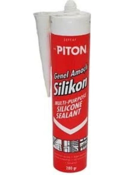 Silikon Akrilik Mastik 280 Gr Şeffaf10 Adet Piton