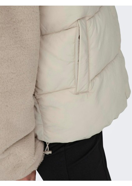 15292945 Onlwanja Fur Puffer Mıx Jacket cc Otw indirimleri