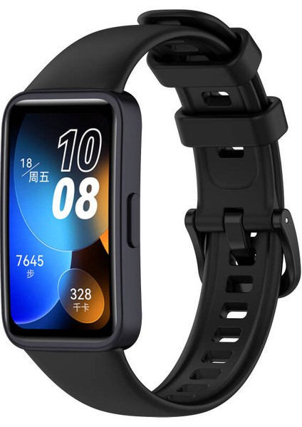 Good Case Huawei Band 8 Uyumlu Klasik Silikon Kordon Siyah