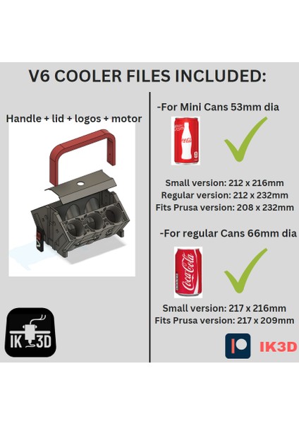 KemX3D Soğutucu Teneke Kutu Uyumlu - Manuel indirimleri