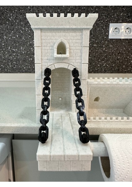 KemX3D Duvara Monte Kağıt Rulo Havlu Standı - Orta Çağ - Peçetelik