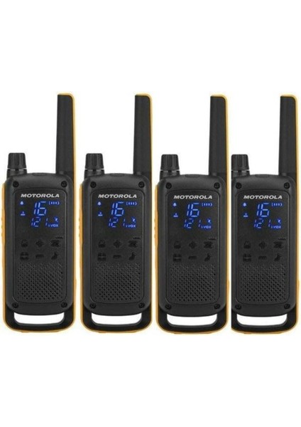 T82 Extreme Quadpack 4 Adet Pmr Telsiz Resmi Ithalatçı Garantili Kulaklık Hediyeli