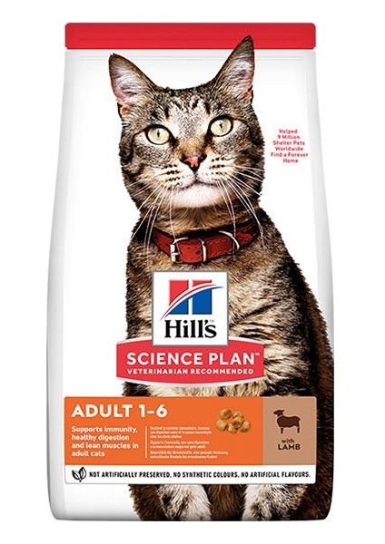 Hills Adult Kuzu Etli Yetişkin Kedi Maması 8+2 kg