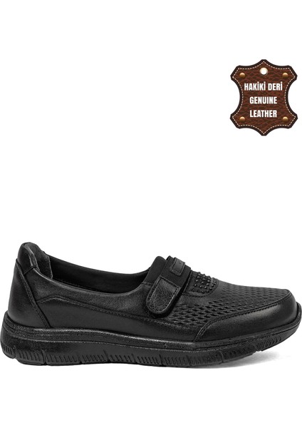 9405 Kadın Deri Casual Ayakkabı Siyah