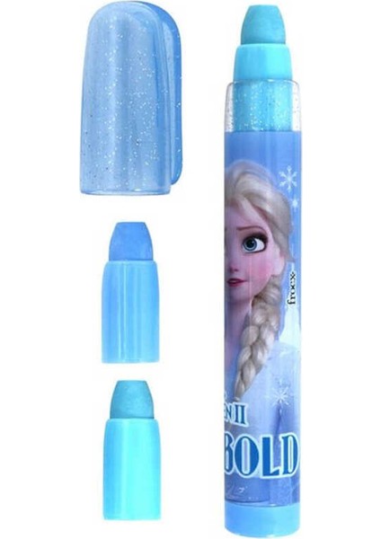 Frozen Roket Silgi 3 Parça Mavi Renkli Elsa Temalı Kırtasiye Ürünü