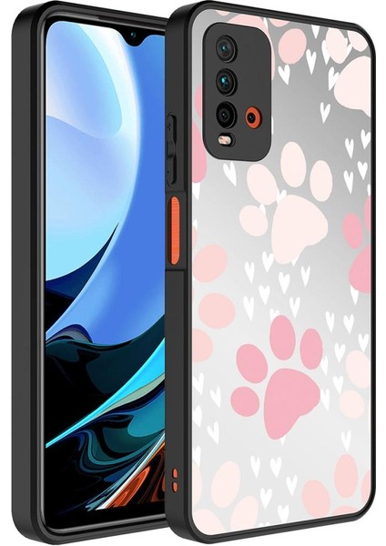 Xiaomi Redmi Note 9 4g Kılıf Aynalı Desenli Kamera Korumalı Parlak Mirror Kapak