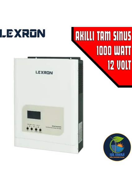 Akıllı Tam Sinus Inverter - 1000 Watt 12 Volt - 1000W 12V