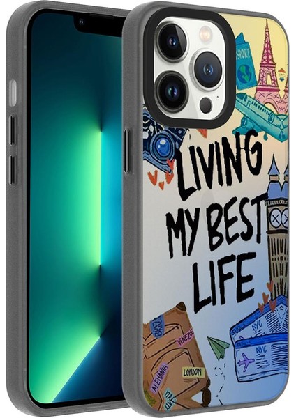 Apple iPhone 13 Pro Kılıf Desenli Dragon Sert Kapak