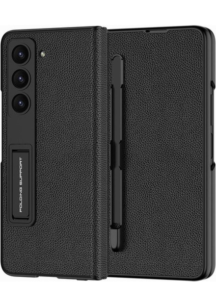 Samsung Galaxy Z Fold 5 Kılıf Kalem Bölmeli Droga Kılıf
