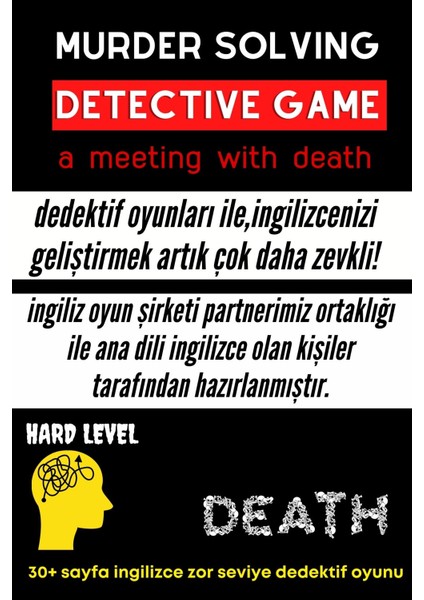 Detective Games - Who Is The Killer? - Murder Solving - Case File - Ingilizce Zor Dedektif Oyunu