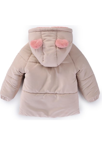 Özel Tasarım Trend Sevimli Baby Oyuncak Tavşan Içi Kürklü Soft Kumaş Cepli Kapüşonlu Kışlık Mont fırsatları