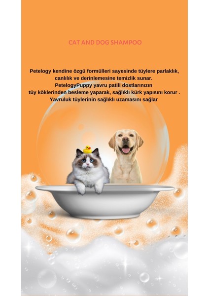 Puppy Pudra Parfümlü Pet Şampuanı 250 ml