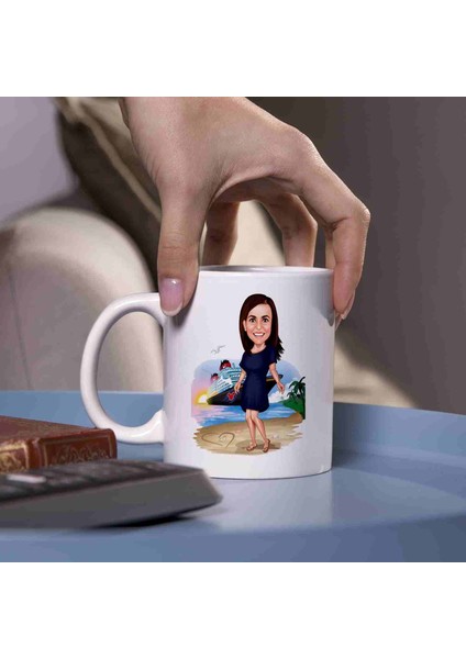 Kadınlara Özel Karikatürlü Kupa Bardak