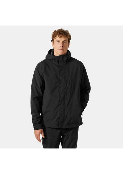 Sirdal 2l Erkek Siyah Kapüşonlu Mont