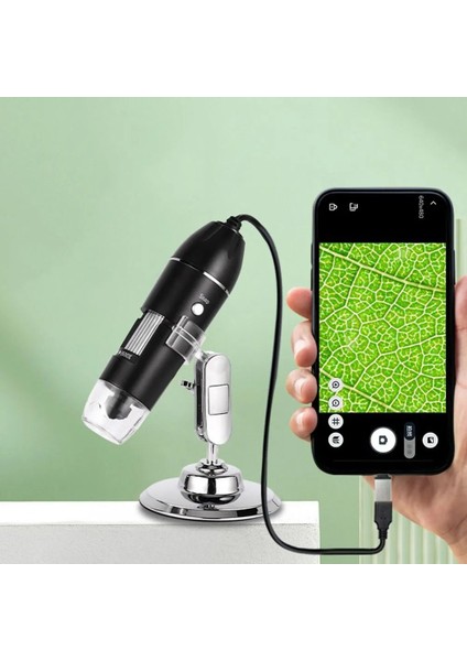 Dijital Mikroskop 1600X 2mp USB 8 LED Çok Amaçlı Tekstil Baskı Cilt Saç Biyolojik Analiz