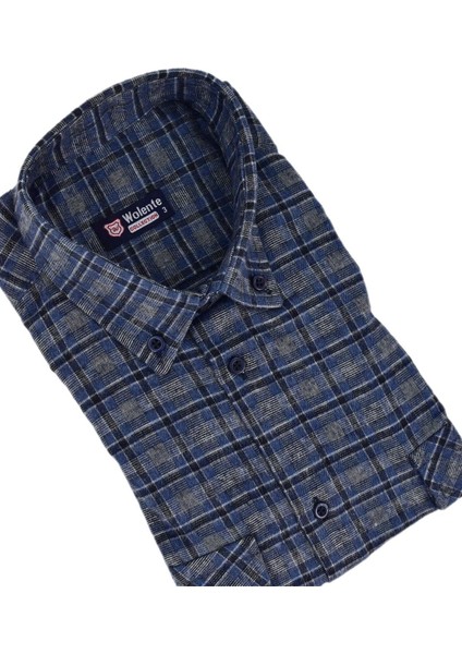 Erkek Pamuklu Kışlık Çift Cepli Kapaklı Gömlek BGLST03168 modelleri