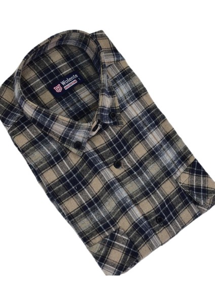 Erkek Pamuklu Kışlık Çift Cepli Kapaklı Gömlek BGL-ST03165 modelleri