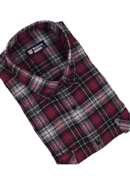 Erkek Pamuklu Kışlık Çift Cepli Kapaklı Gömlek BGL-ST03165 modelleri