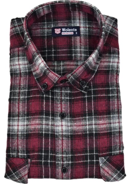 Erkek Pamuklu Kışlık Çift Cepli Kapaklı Gömlek BGL-ST03165 fırsatları