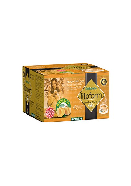( 1 Adet ) Shiffa Home Fitoform Kayısılı Çay 40'lı