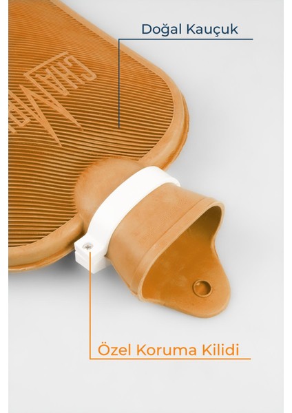 Kauçuk Sıcak Su Torbası Turuncu 2,5 lt modelleri