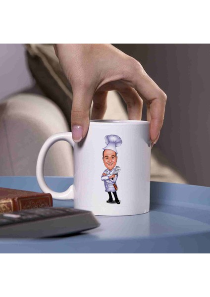 Erkek Aşçılara Özel Karikatürlü Kupa Bardak