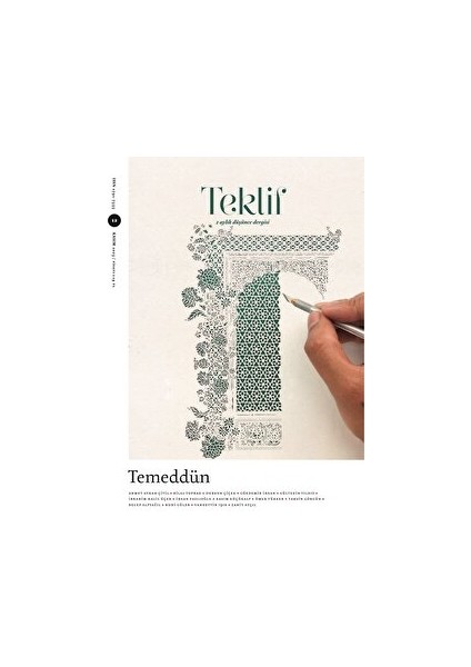 Teklif 2 Aylık Düşünce Dergisi 12. Sayı - Kasım 2023