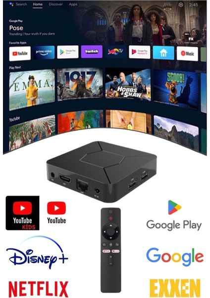 Android TV Box 4K ATV Rom - Media Player & Media Player / Smart TV Box - Internet TV